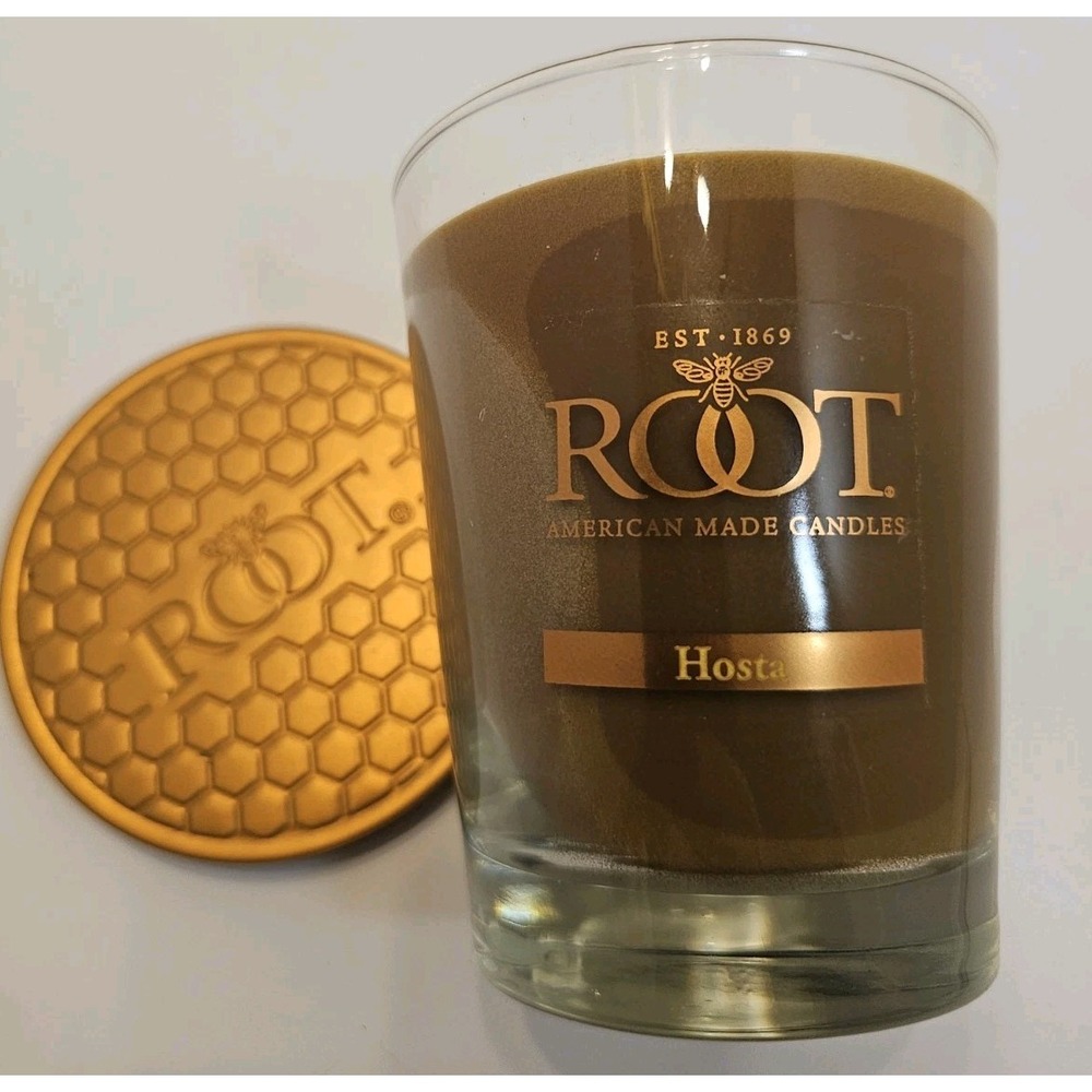 Root American Made Candles HOSTA 10.5‎ oz Large Single Wick Jar - NOS